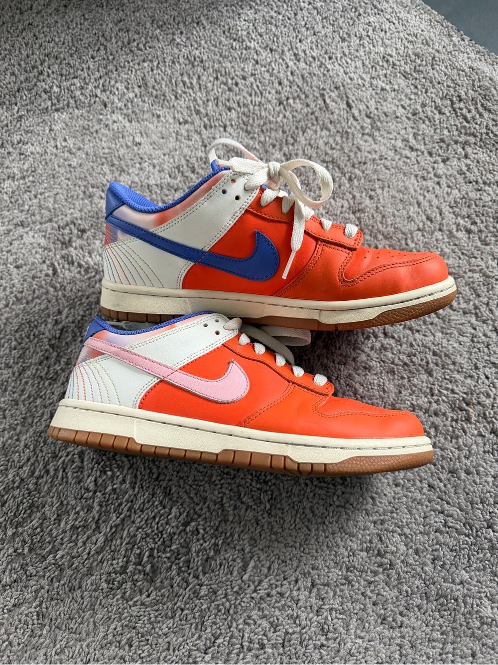 Nike Kids Orange Low-Top Sneakers